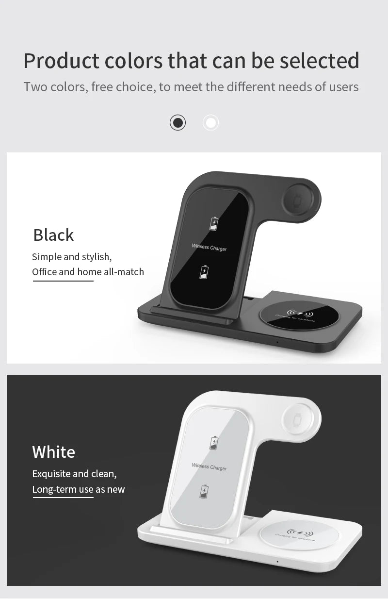 iPhone - 3 in 1 Wireless Charger Stand Pad