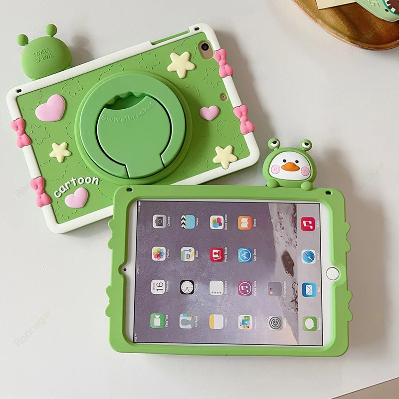 Apple iPad Kids Cartoon Silicone Case