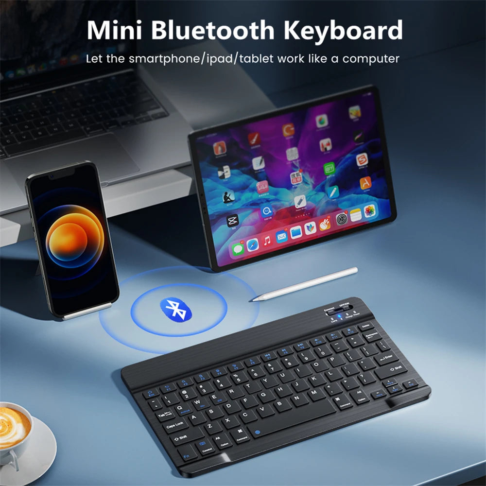 Bluetooth Wireless Keyboard & Mouse For Apple, Android, Windows Tablets