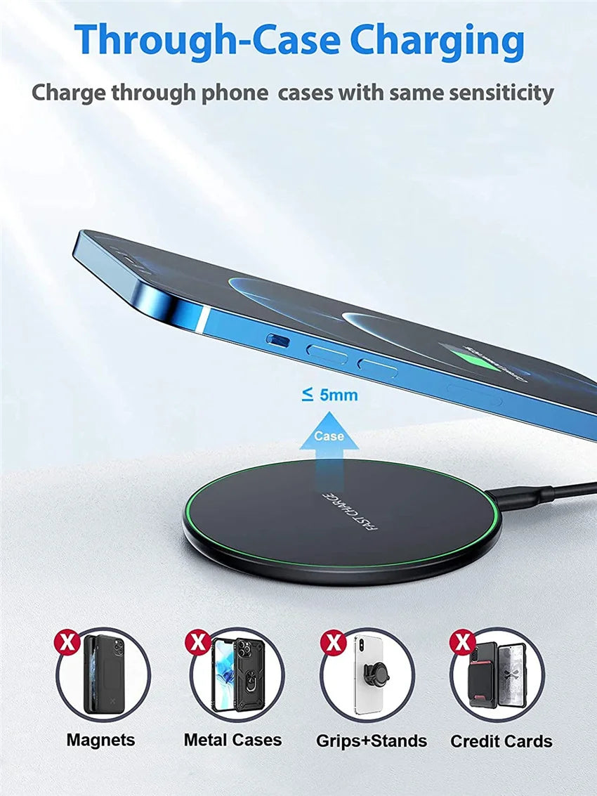 30W Wireless Fast Charging Docking Station - Apple & Android