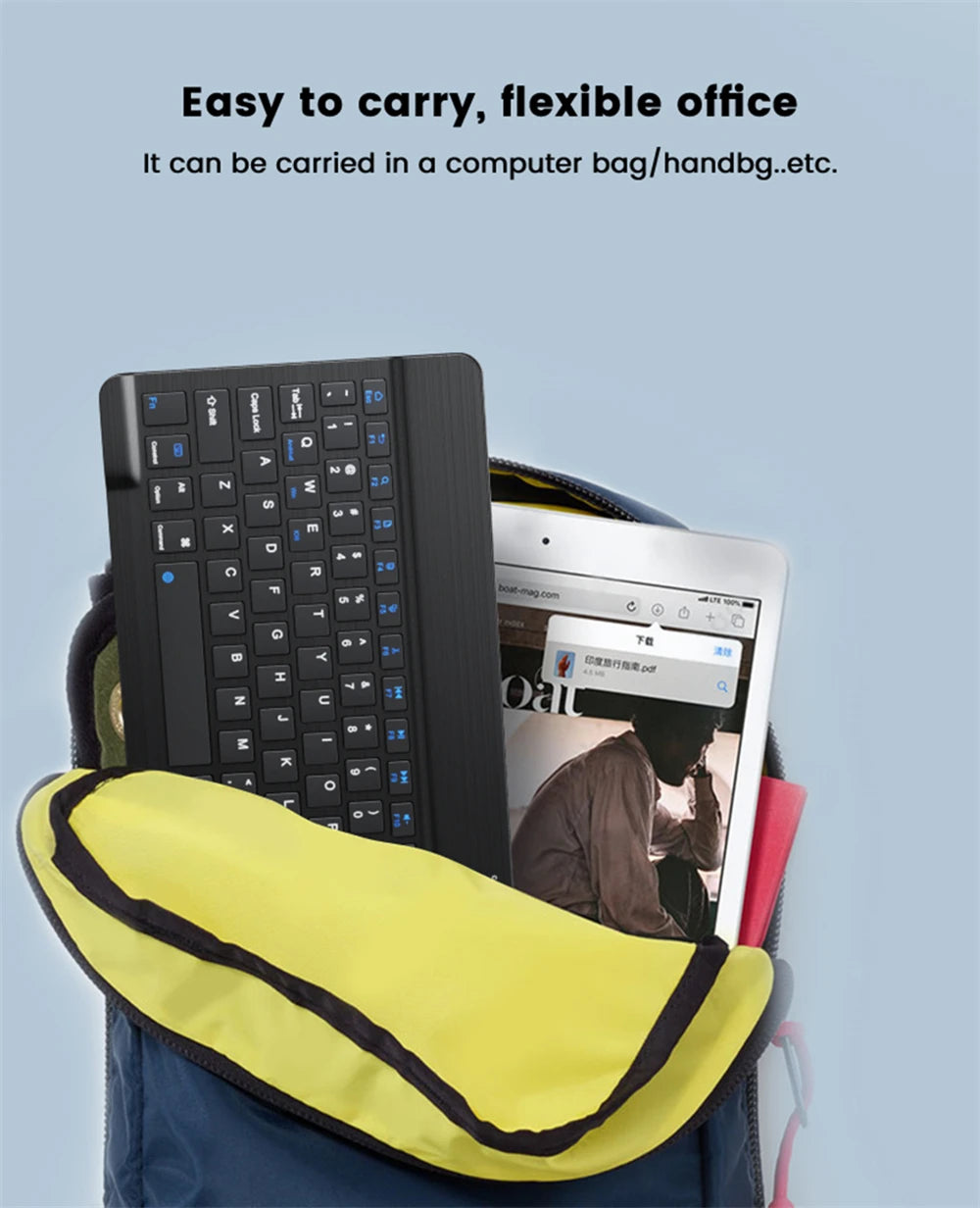 Bluetooth Wireless Keyboard & Mouse For Apple, Android, Windows Tablets
