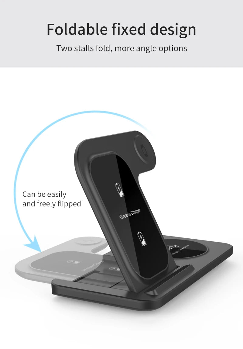iPhone - 3 in 1 Wireless Charger Stand Pad
