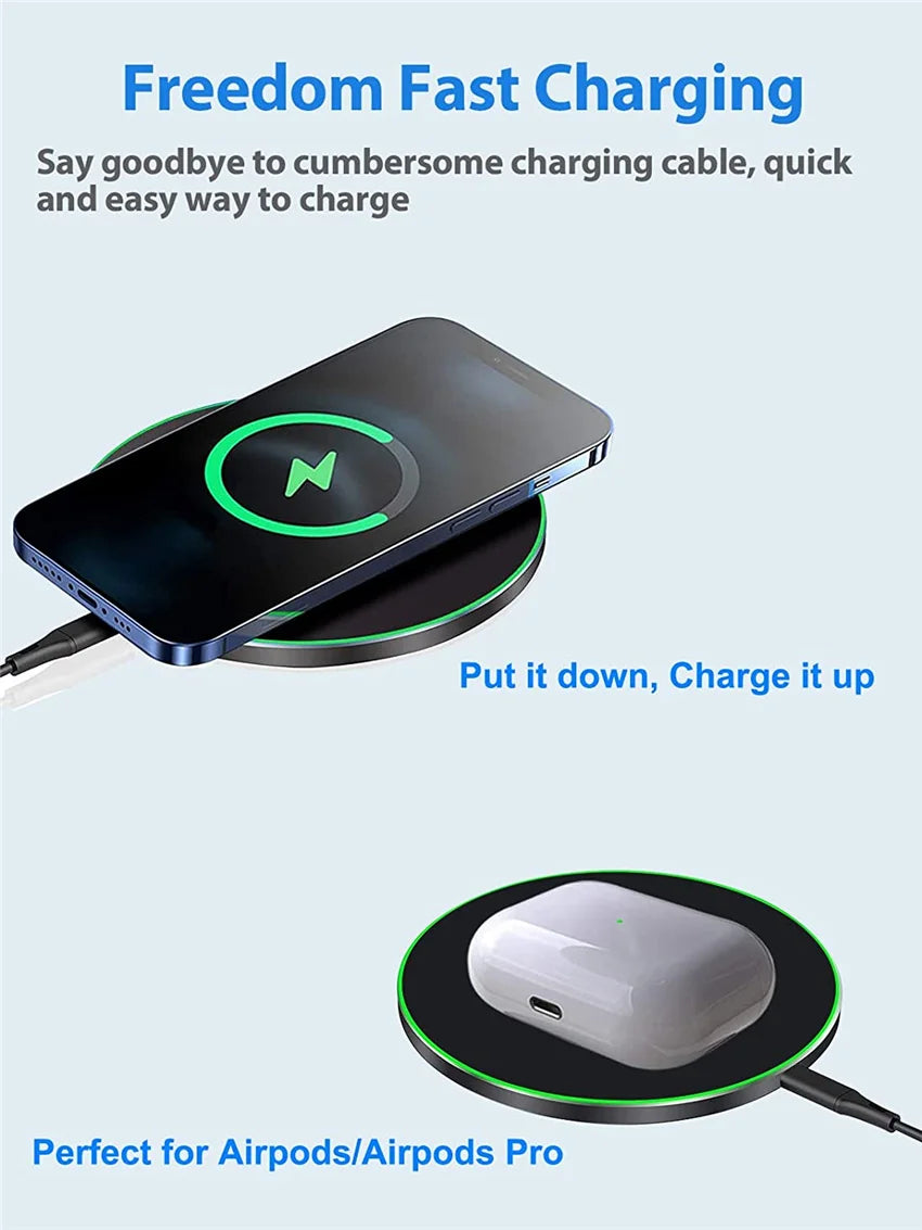 30W Wireless Fast Charging Docking Station - Apple & Android