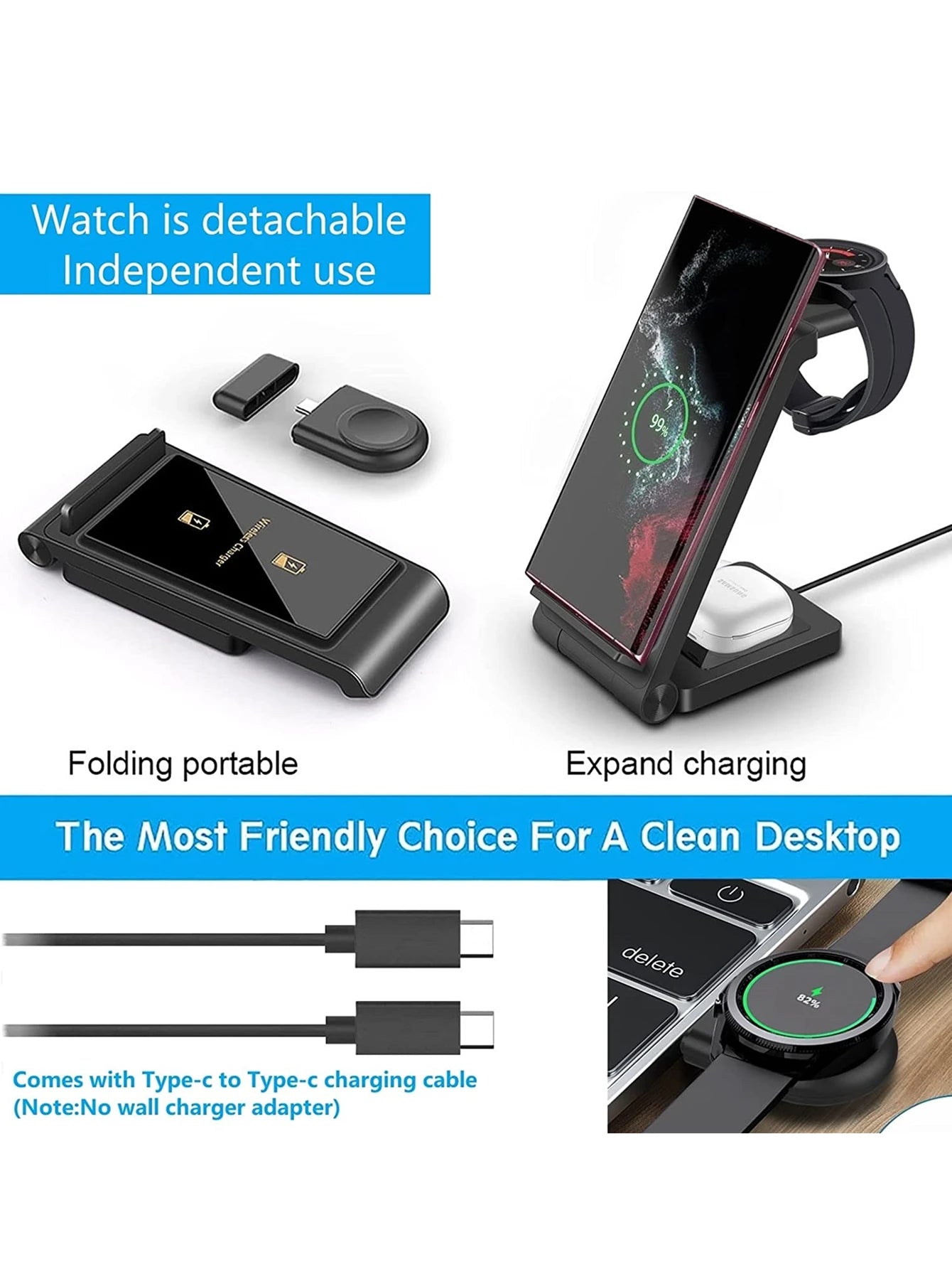 Samsung - 3 in 1 Wireless Charging Station