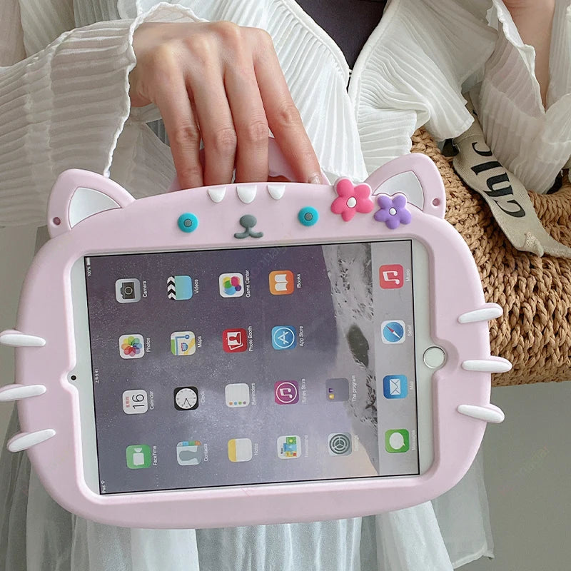 Apple iPad Kids Cartoon Silicone Case