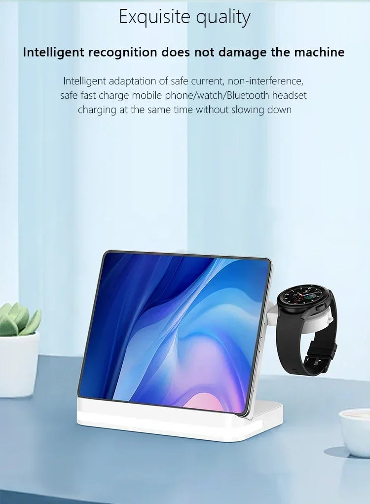 Apple & Samsung - 6 In 1 Wireless Charger Stand