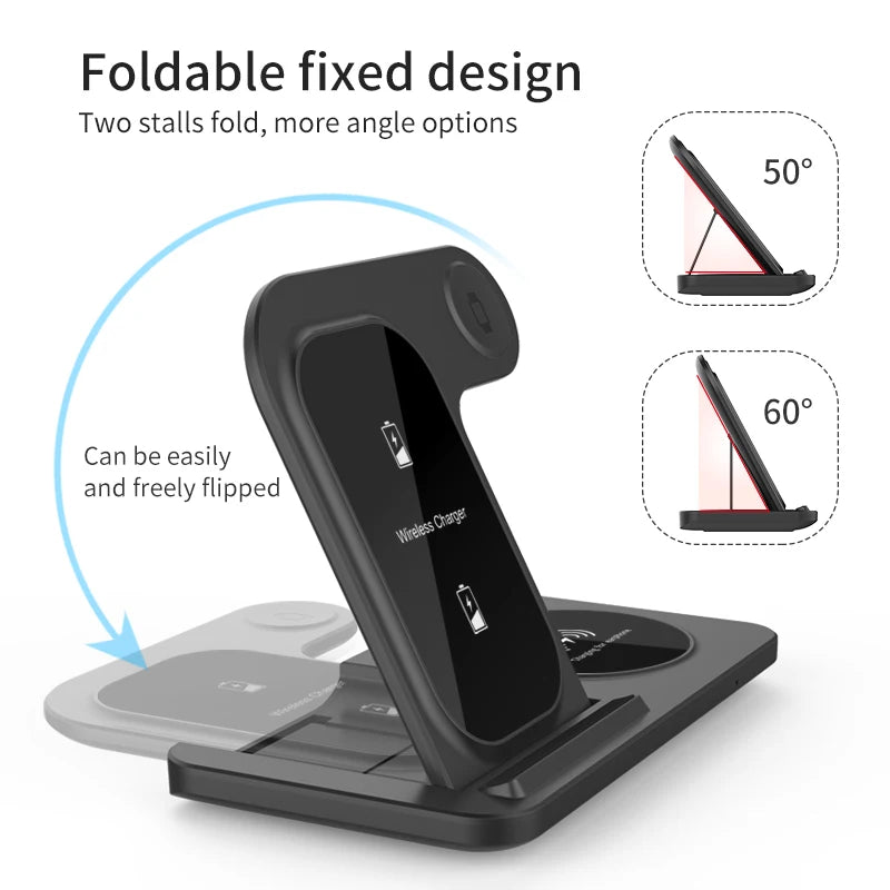 iPhone - 3 in 1 Wireless Charger Stand Pad