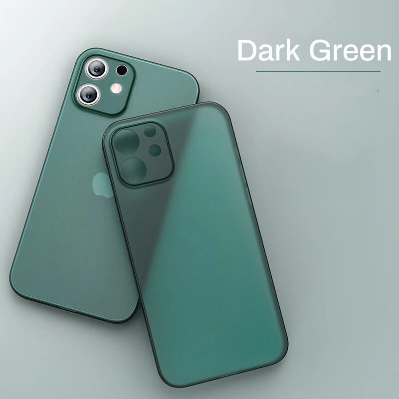 Apple iPhone Ultra-Thin Matte Phone Case