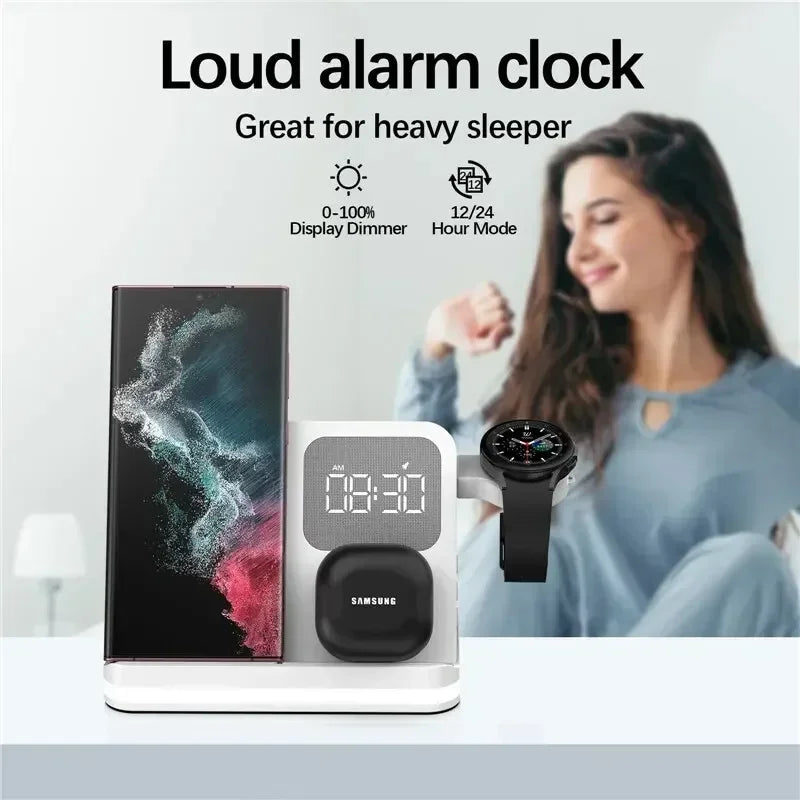 Apple & Samsung - 6 In 1 Wireless Charger Stand