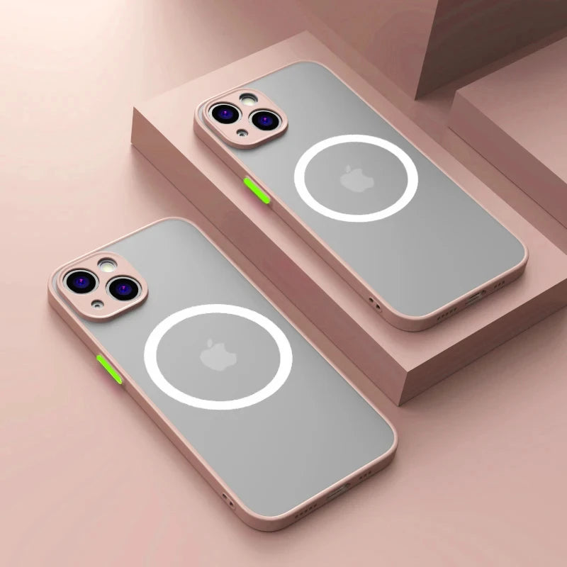 Apple iPhone Wireless Magsafe Shockproof Armor Matte Finish Case