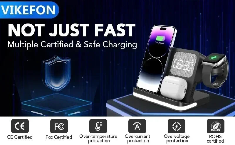 Apple & Samsung - 6 In 1 Wireless Charger Stand