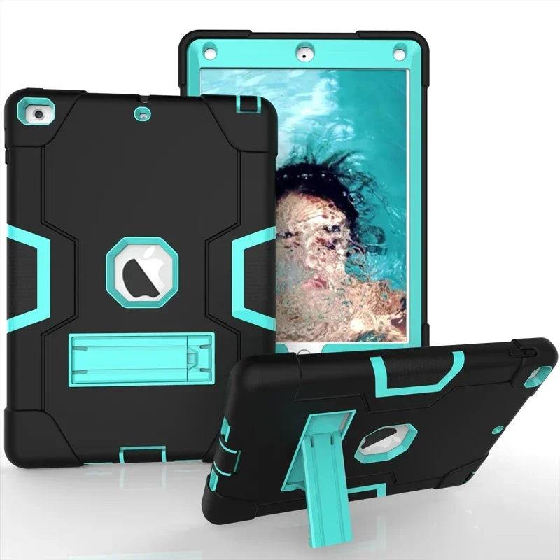 Apple iPad Armor Shockproof Kids Tablet Case with Stand