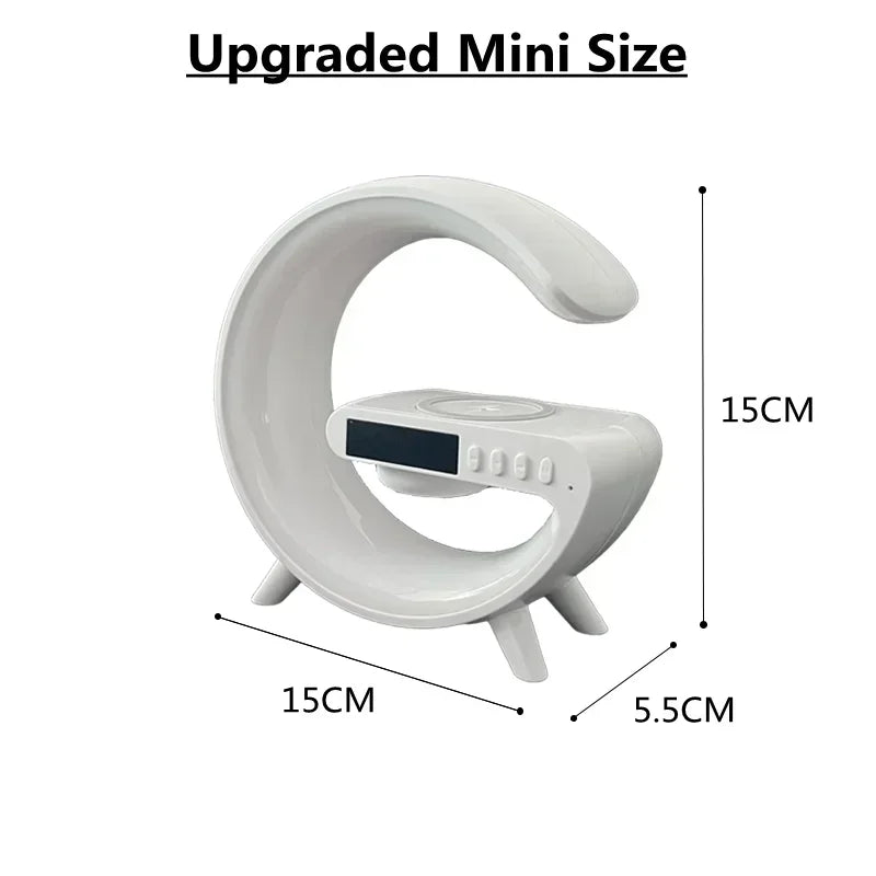 Apple & Android - Wireless Charger Stand Pad & Alarm Clock