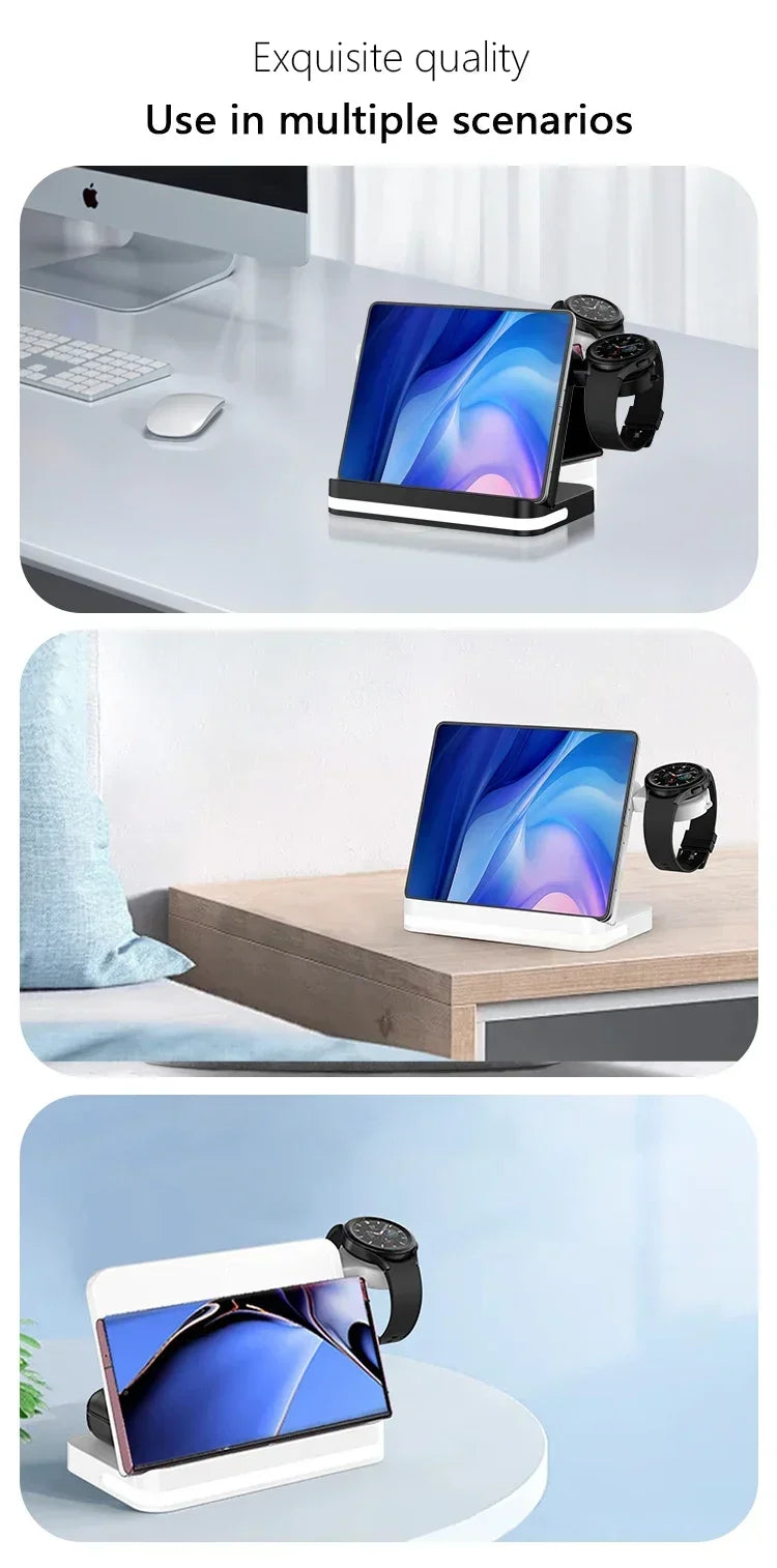 Apple & Samsung - 6 In 1 Wireless Charger Stand