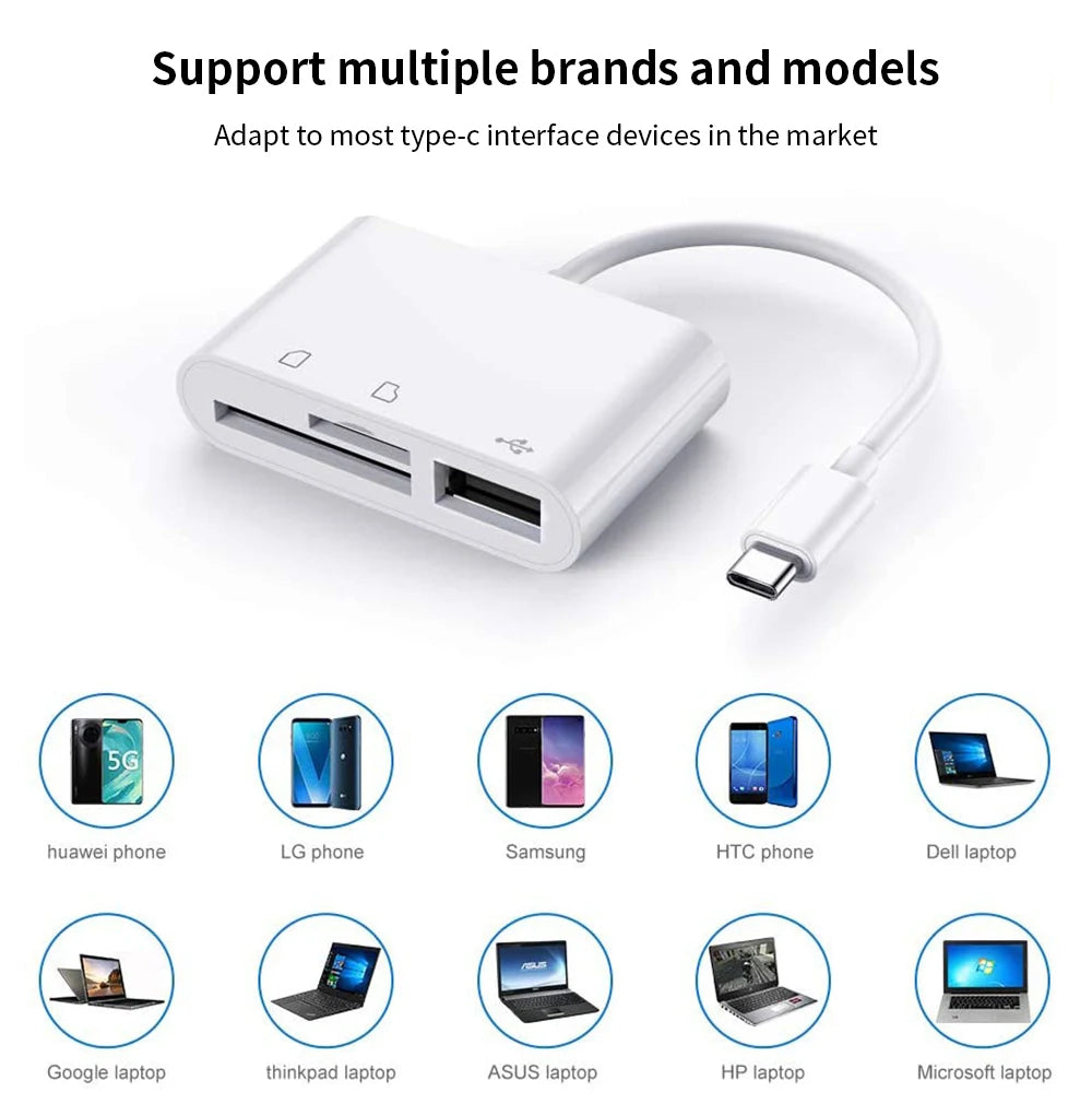 Multi Choice Card Readers - USB, USB-C, Micro USB, TF & SD