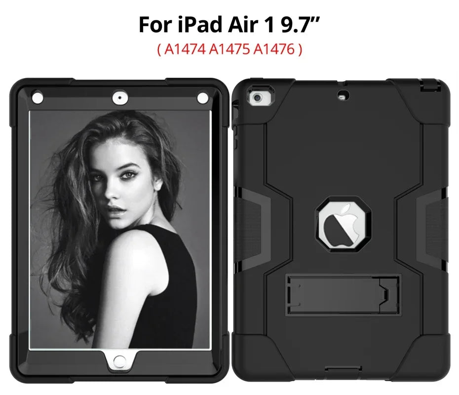 Apple iPad Armor Shockproof Kids Tablet Case with Stand