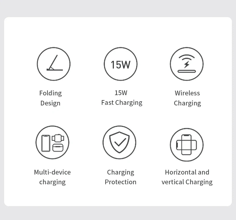 iPhone - 3 in 1 Wireless Charger Stand Pad
