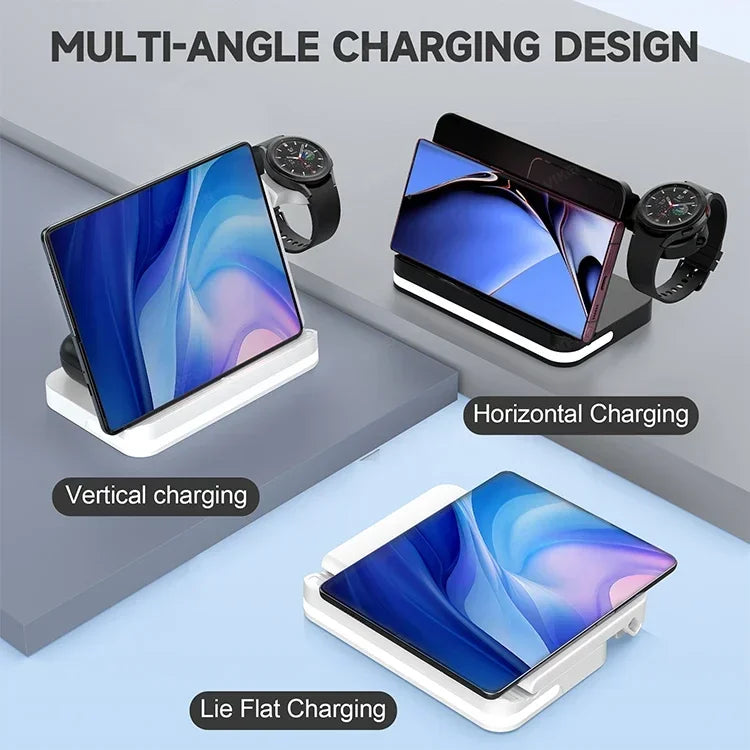 Apple & Samsung - 6 In 1 Wireless Charger Stand