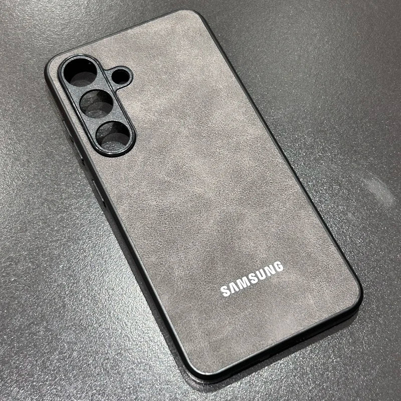 Luxury Sheepskin Leather Phone Case for Samsung Galaxy S25 Ultra, S25, S24, S23, S22, S21 Ultra, Plus, S23 FE, S24 FE