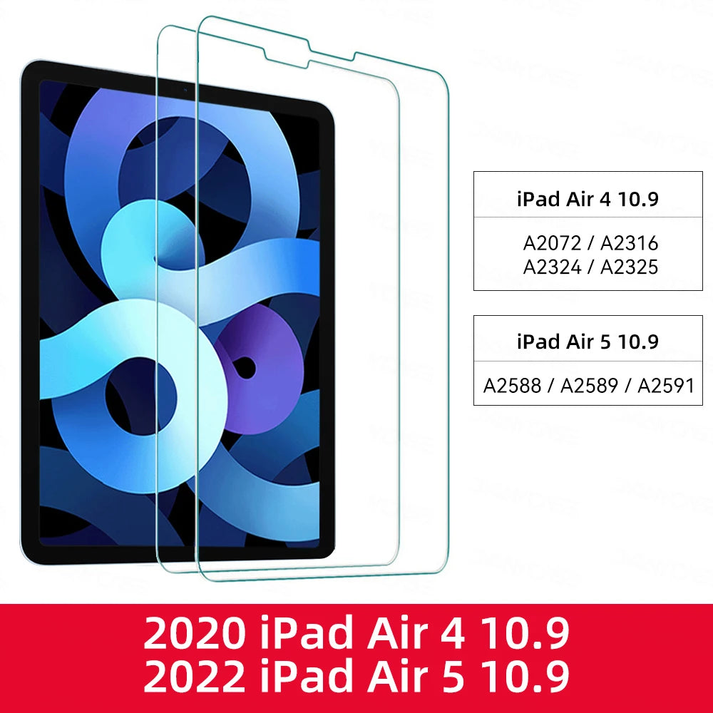 Apple iPad - Tempered Glass Screen Protector - 2 Pack