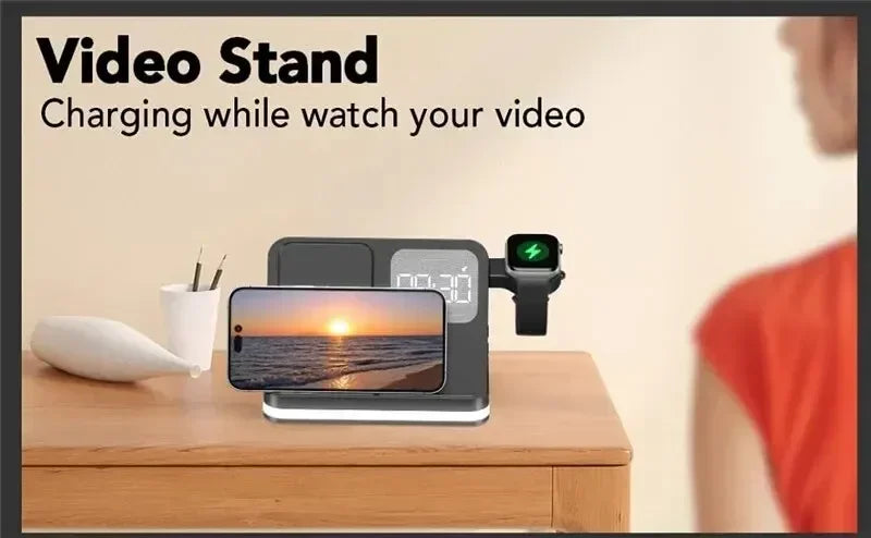 Apple & Samsung - 6 In 1 Wireless Charger Stand