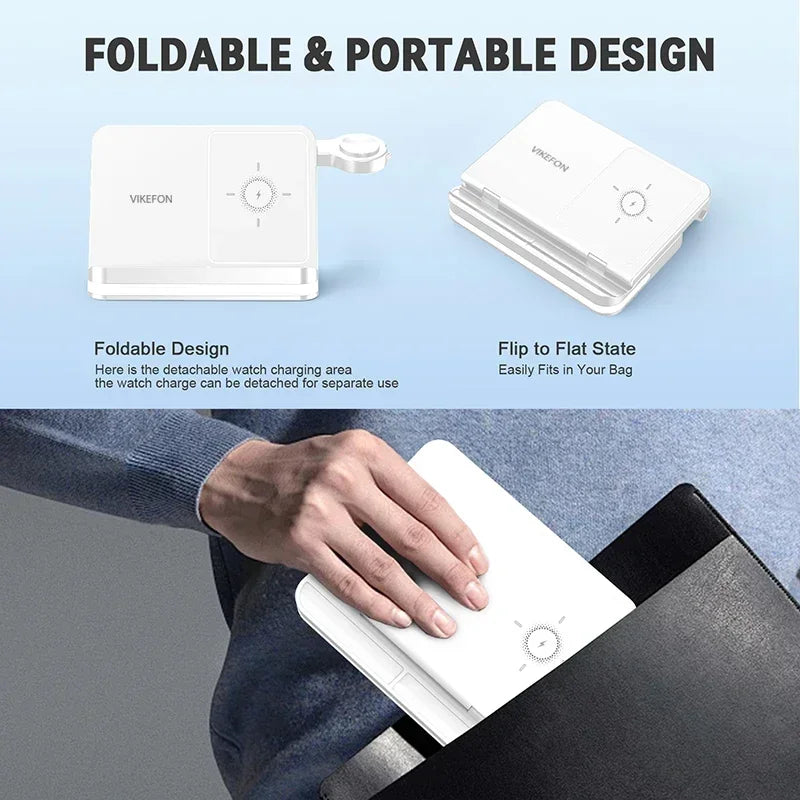 Apple & Samsung - 6 In 1 Wireless Charger Stand