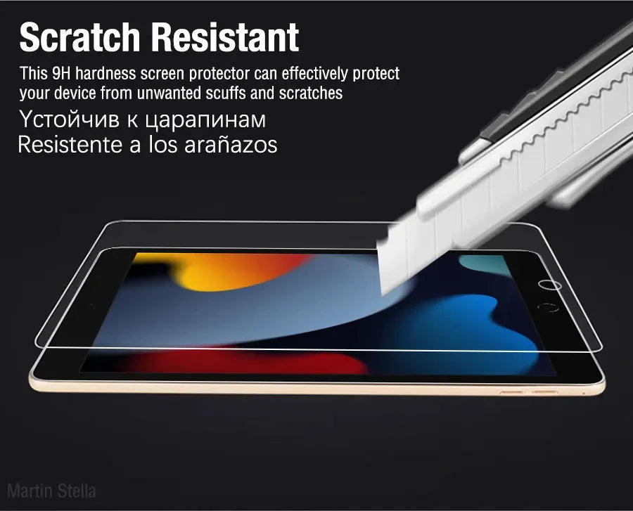 Apple iPad 7th, 8th & 9th Gen - Tempered Glass Screen Protector - 2 Pack