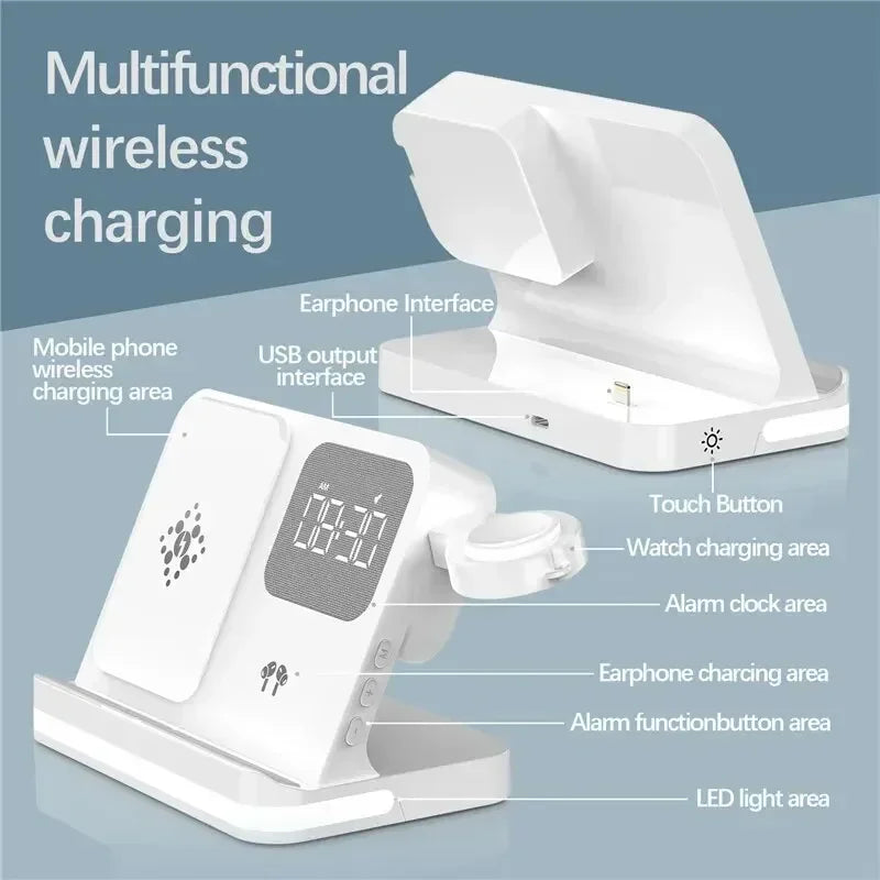 Apple & Samsung - 6 In 1 Wireless Charger Stand