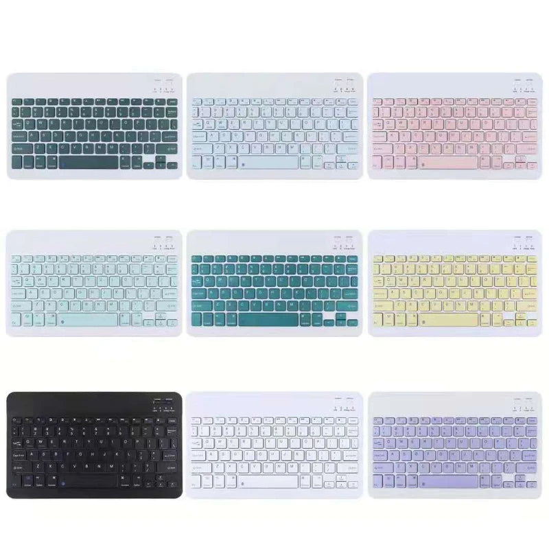 Bluetooth Wireless Keyboard & Mouse For Apple, Android, Windows Tablets - Multiple Colours