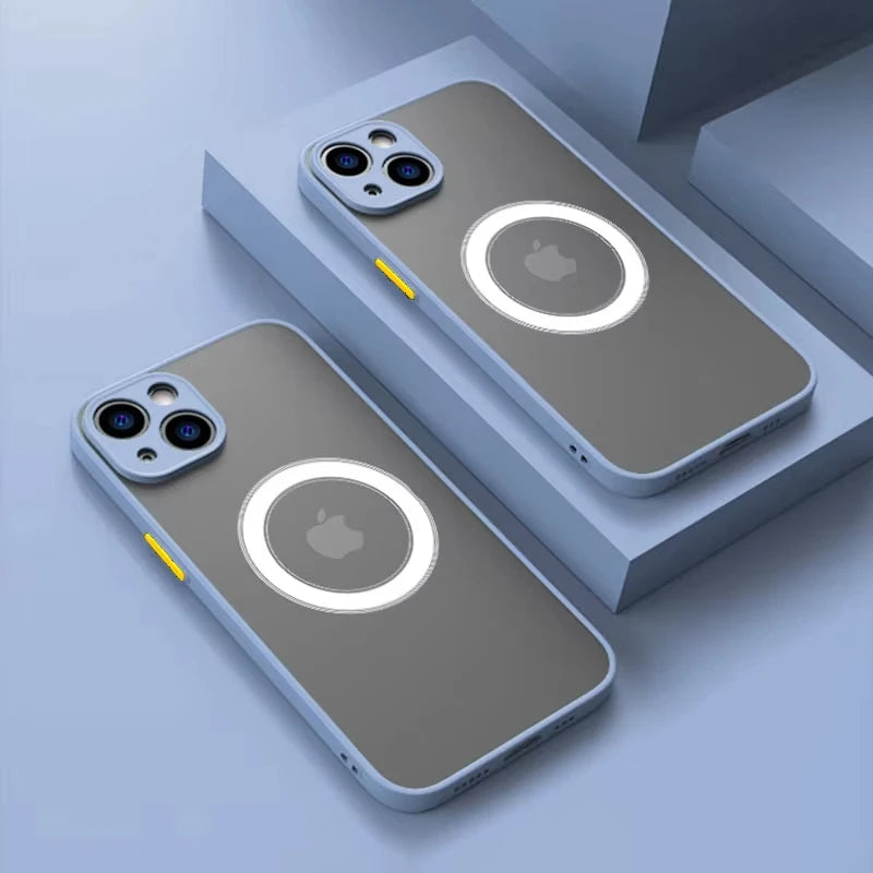 Apple iPhone Wireless Magsafe Shockproof Armor Matte Finish Case