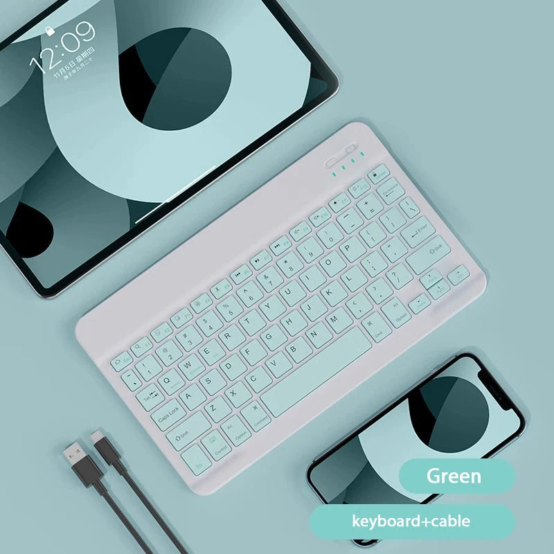 Bluetooth Wireless Keyboard & Mouse For Apple, Android, Windows Tablets - Multiple Colours
