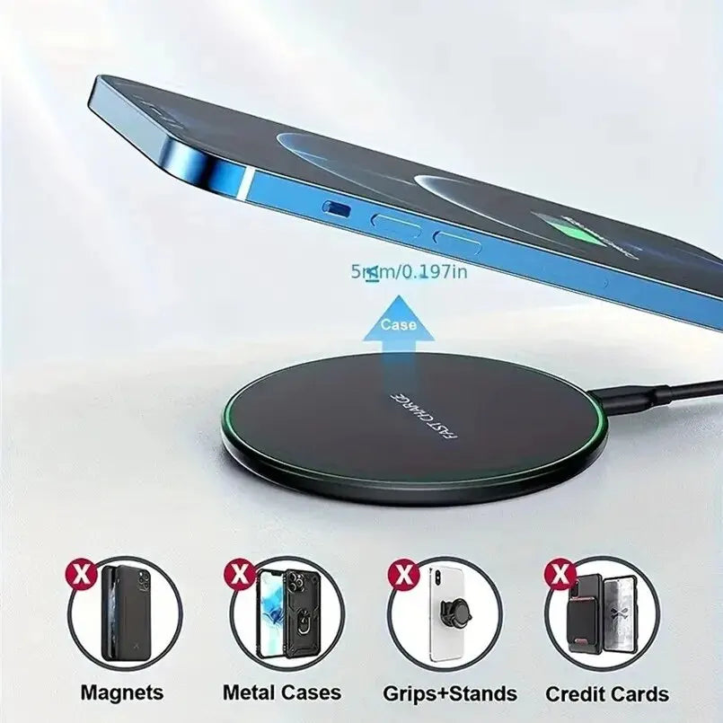 30W Wireless Fast Charging Docking Station - Apple & Android