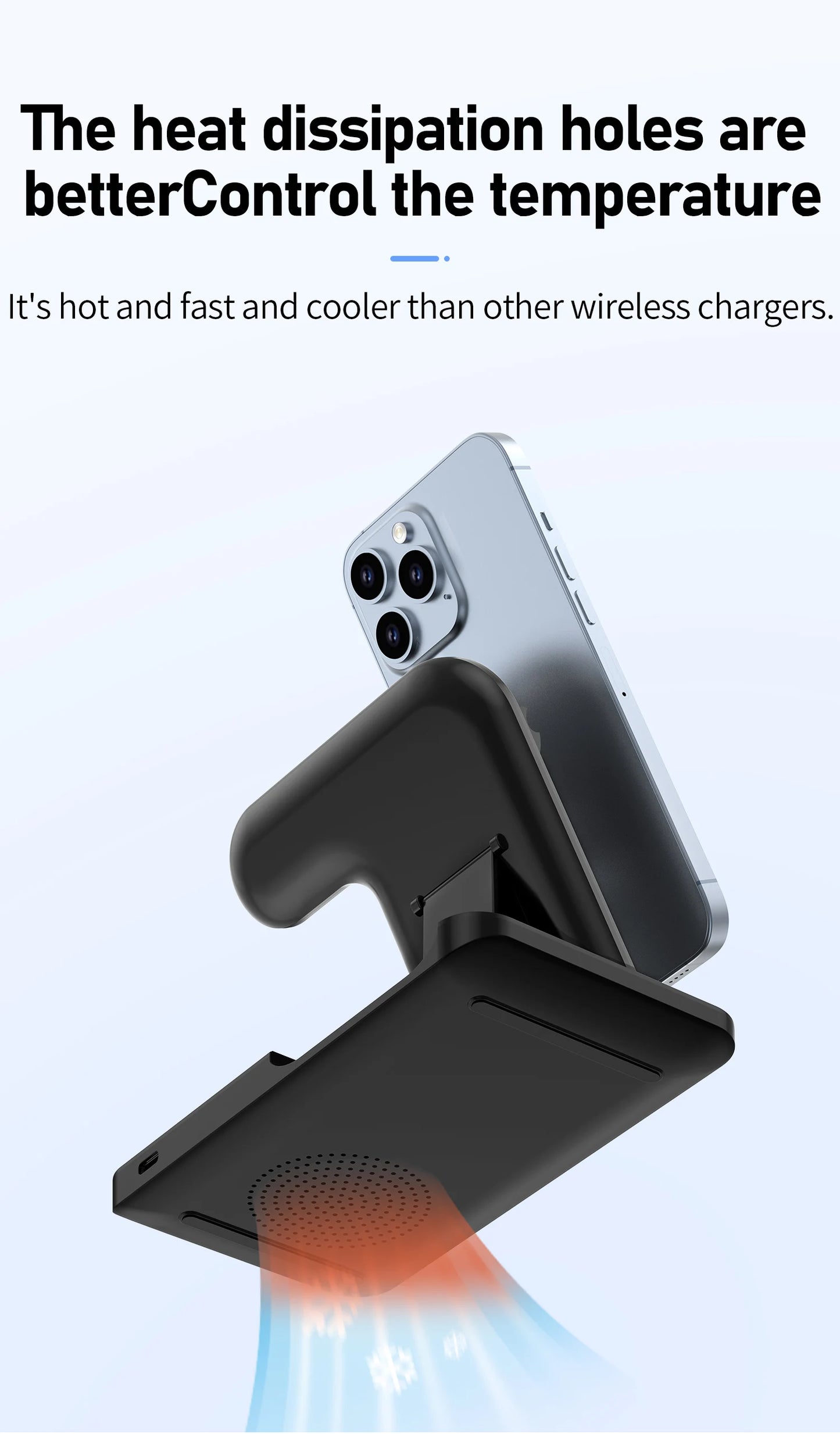 iPhone - 3 in 1 Wireless Charger Stand Pad