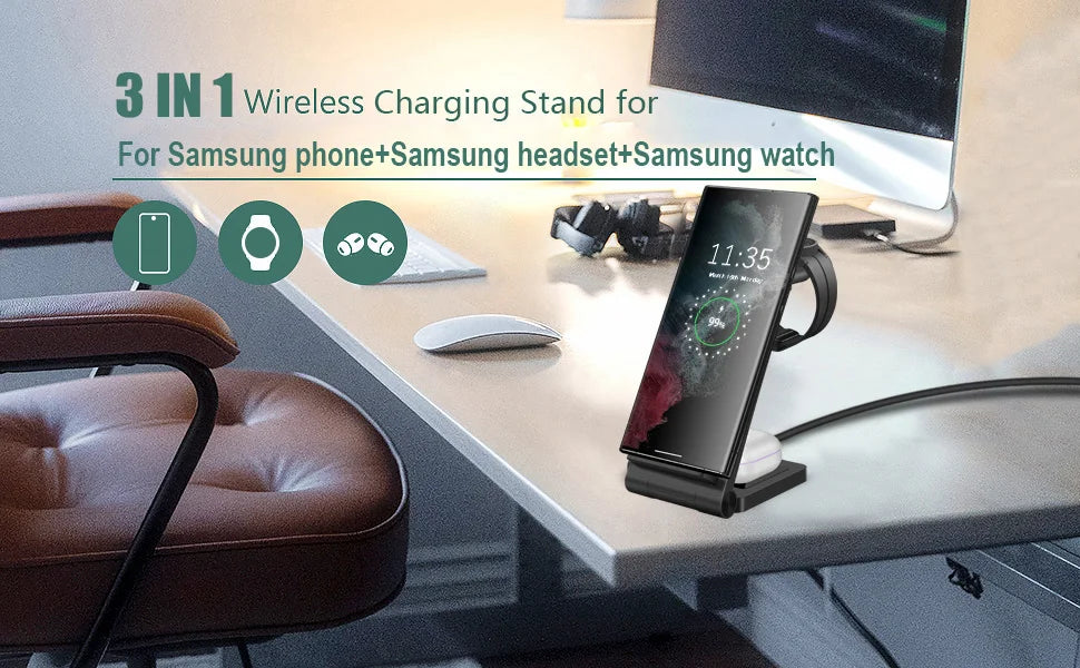 Samsung - 3 in 1 Wireless Charging Station
