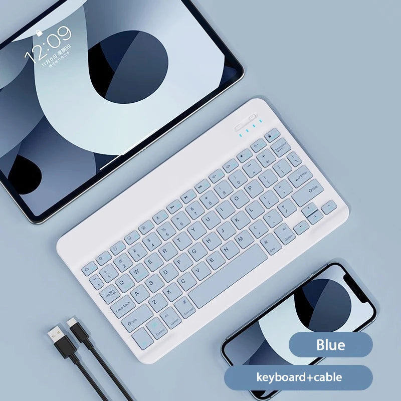 Bluetooth Wireless Keyboard & Mouse For Apple, Android, Windows Tablets - Multiple Colours