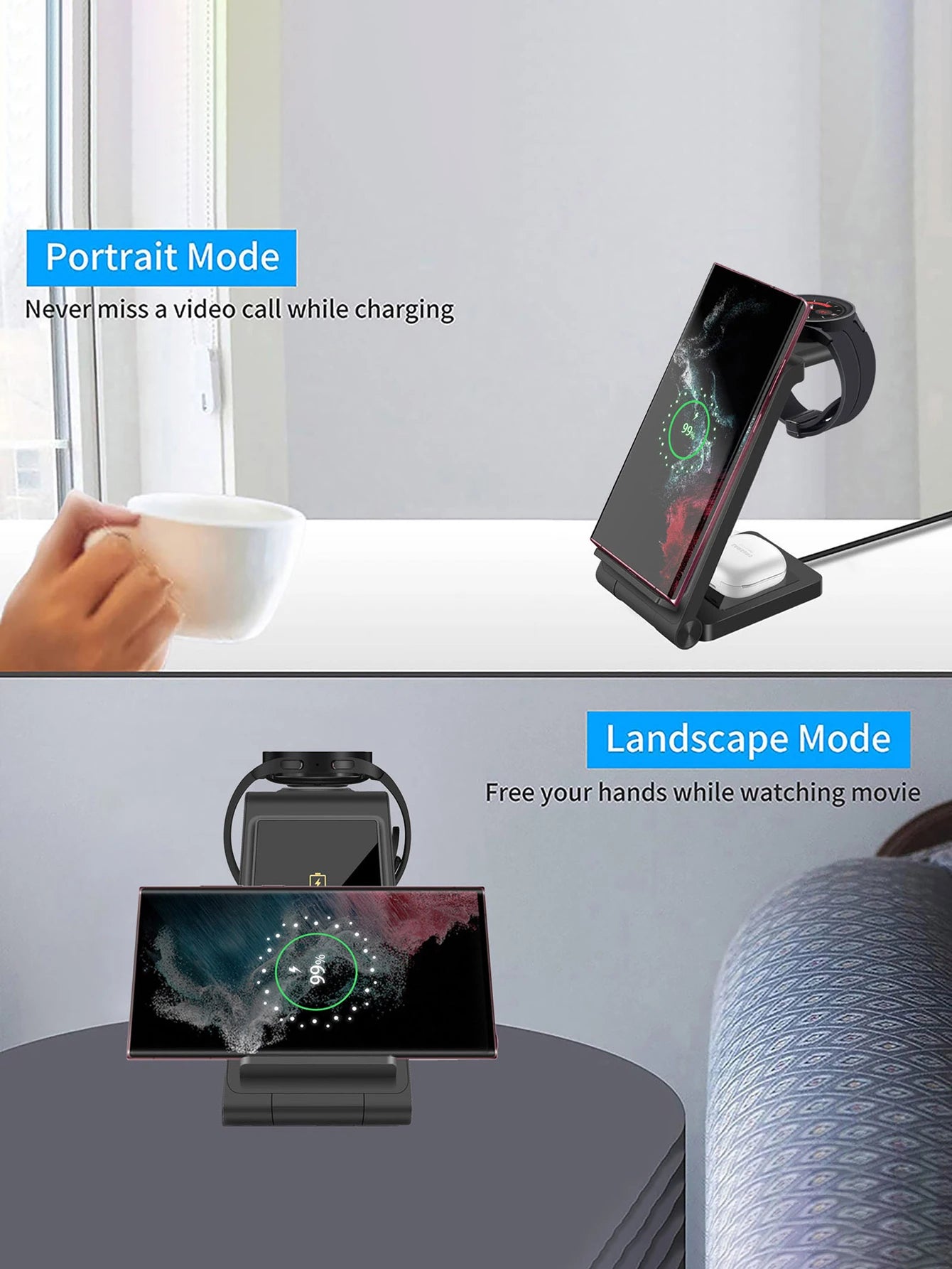 Samsung - 3 in 1 Wireless Charging Station