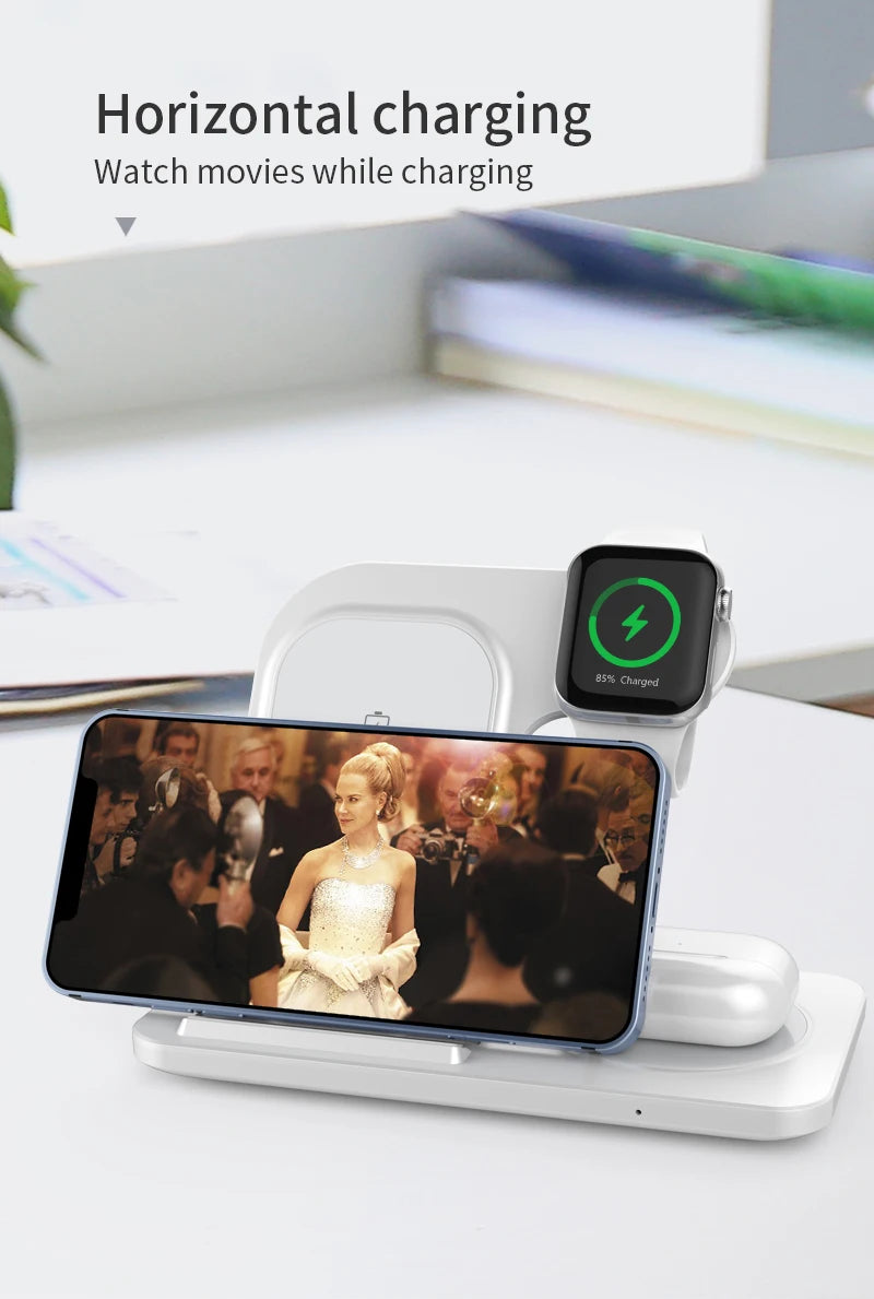 iPhone - 3 in 1 Wireless Charger Stand Pad