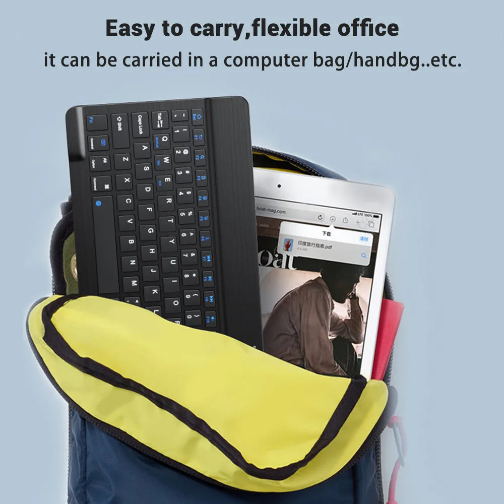 Bluetooth Wireless Keyboard & Mouse For Apple, Android, Windows Tablets