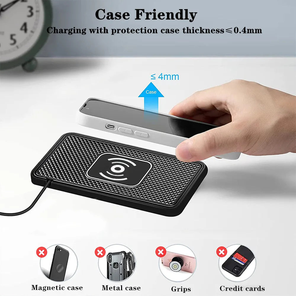 Apple & Andriod Universal Wireless Charger Non-Slip Pad