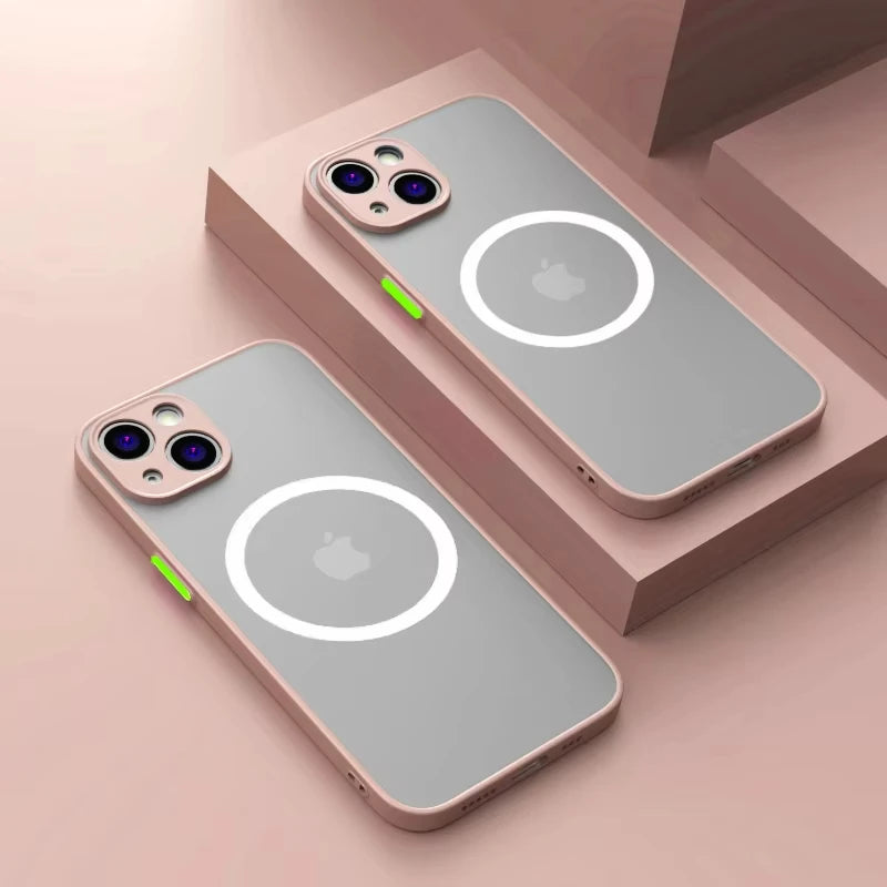 Apple iPhone Wireless Magsafe Shockproof Armor Matte Finish Case