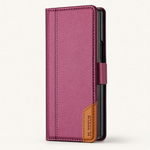 Samsung Galaxy Z Fold - Leather-Look Magnetic Flip Wallet Case by Mobile Supplies Online