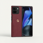 Google Pixel - Leather-Look Half-Wrapped Fold Phone Case by Mobile Supplies Online