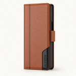 Samsung Galaxy Z Fold - Leather-Look Magnetic Flip Wallet Case by Mobile Supplies Online