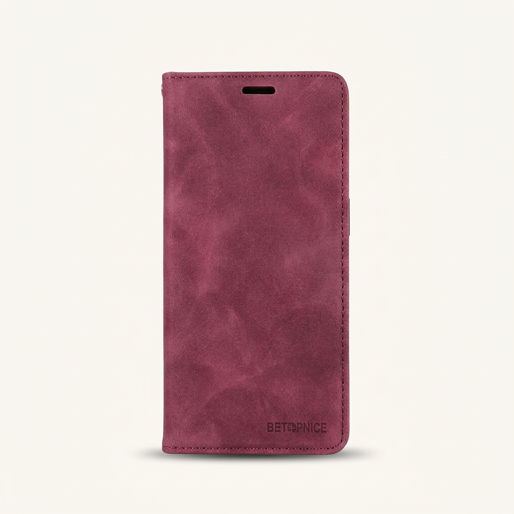 Apple iPhone - Brush Leather Wallet Case by Mobile Supplies Online