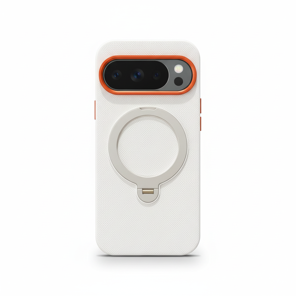Google Pixel - Woven-Look Magnetic Ring Bracket Phone Case by Mobile Supplies Online