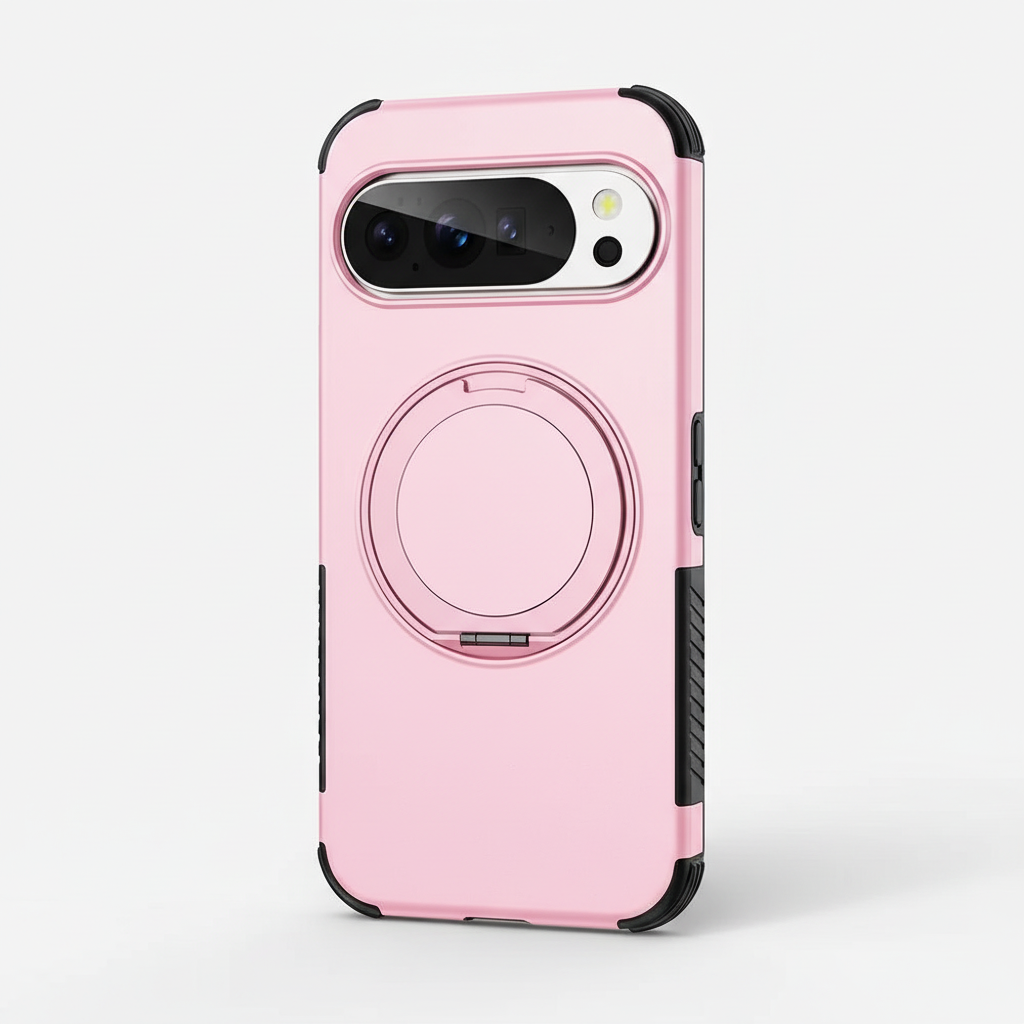 Google Pixel - Magnetic Rotating Stand Phone Bumper Case by Mobile Supplies Online