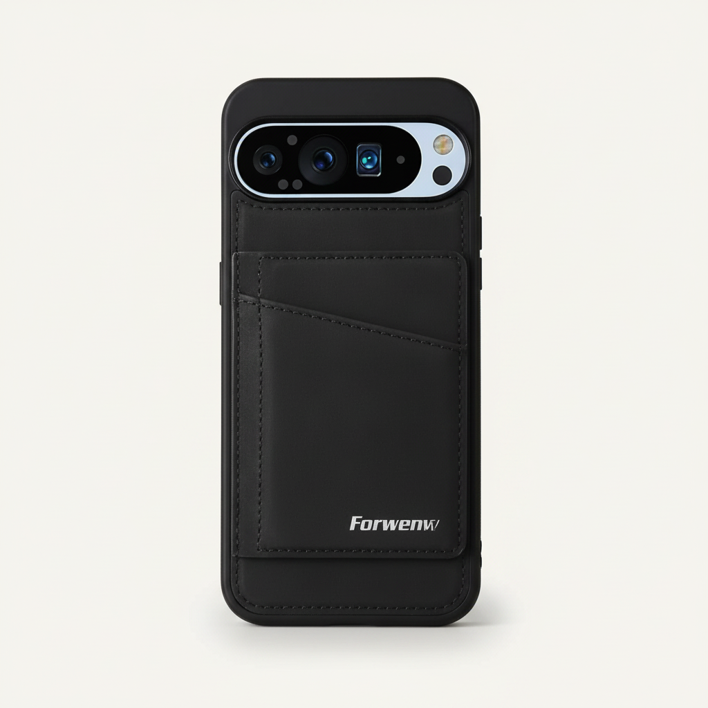 Google Pixel - Magnetic Leather-Look Wallet Case With Cards by Mobile Supplies Online