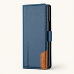 Samsung Galaxy Z Fold - Leather-Look Magnetic Flip Wallet Case by Mobile Supplies Online