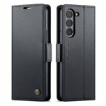 Samsung Galaxy Z Fold - Leather-Look Wallet Case with Card Holder by Mobile Supplies Online