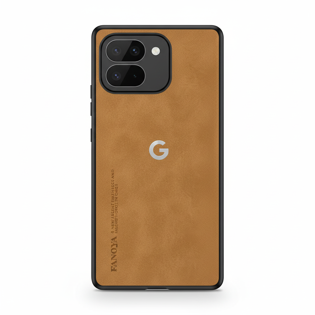 Google Pixel - Leather-Look Half-Wrapped Fold Phone Case by Mobile Supplies Online